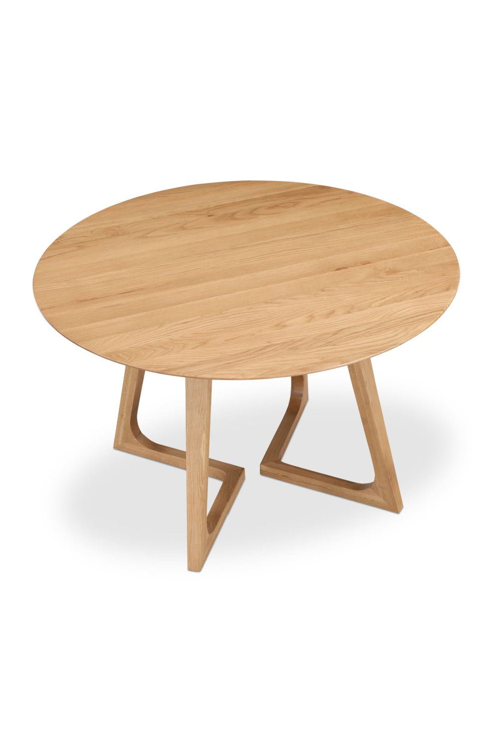 Natural Oak Round Dining Table | Novi Living Godenza