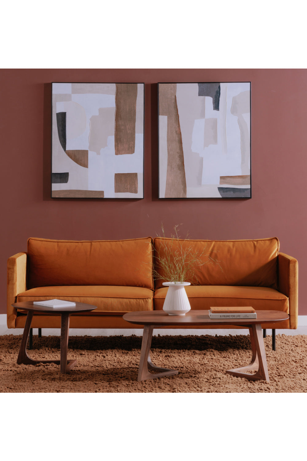 Sculptural Base Coffee Table | Novi Living Godenza