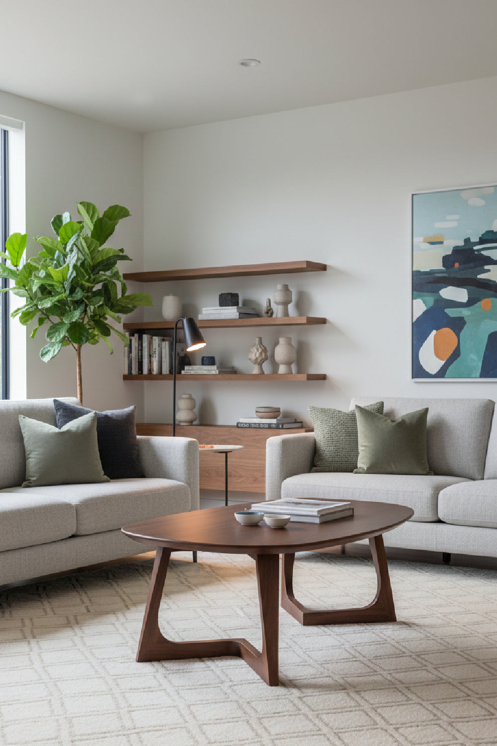 Sculptural Base Coffee Table | Novi Living Godenza