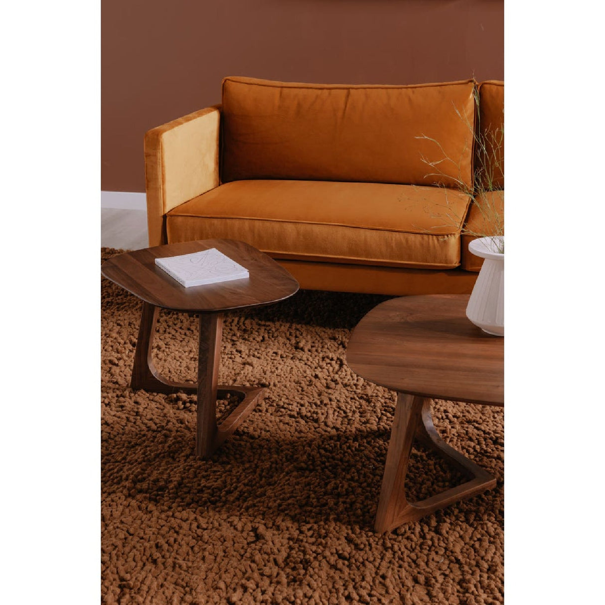 Modern European furniture - Solid Walnut End Table - www.oroa.com