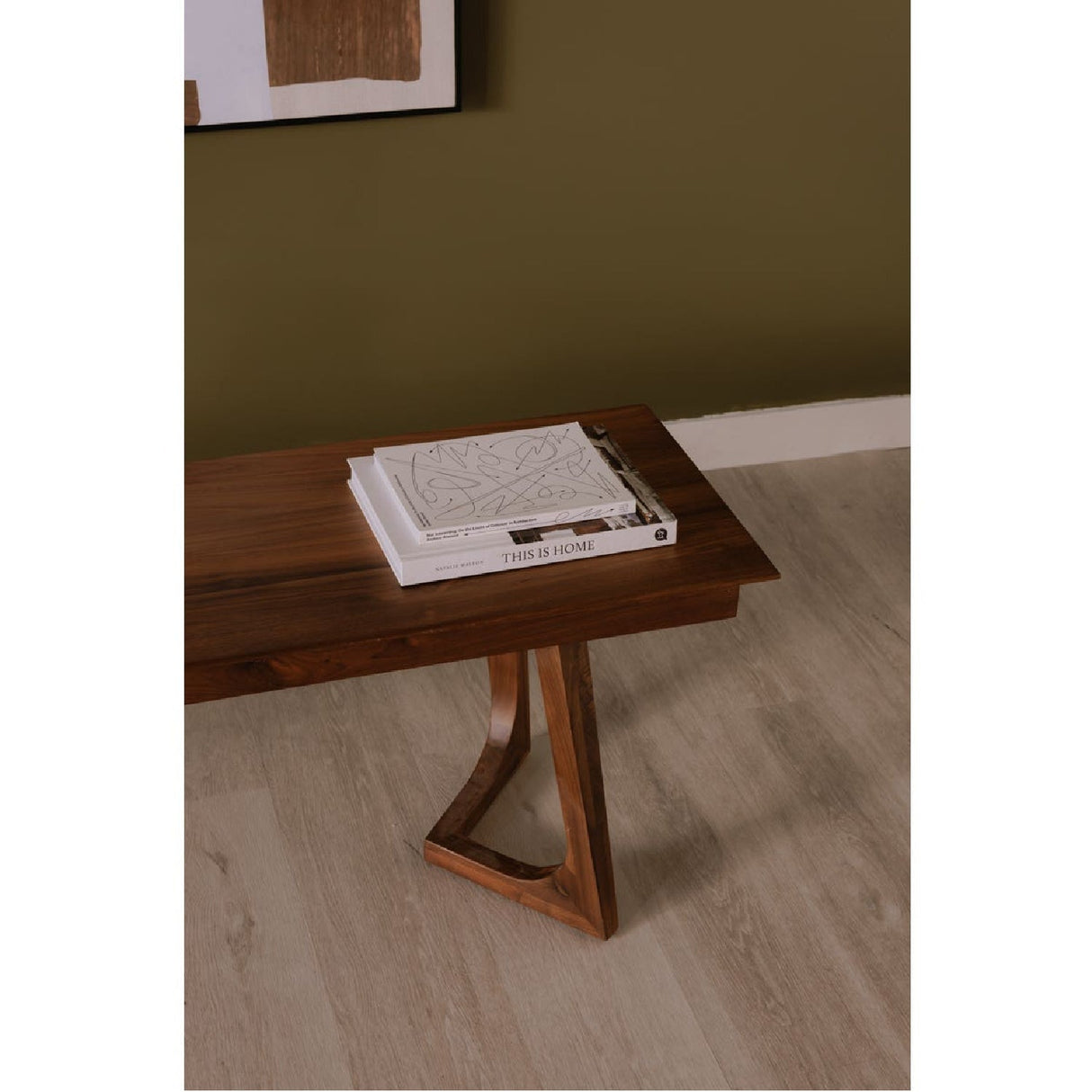 Modern European furniture - Solid Walnut Bench - www.oroa.com
