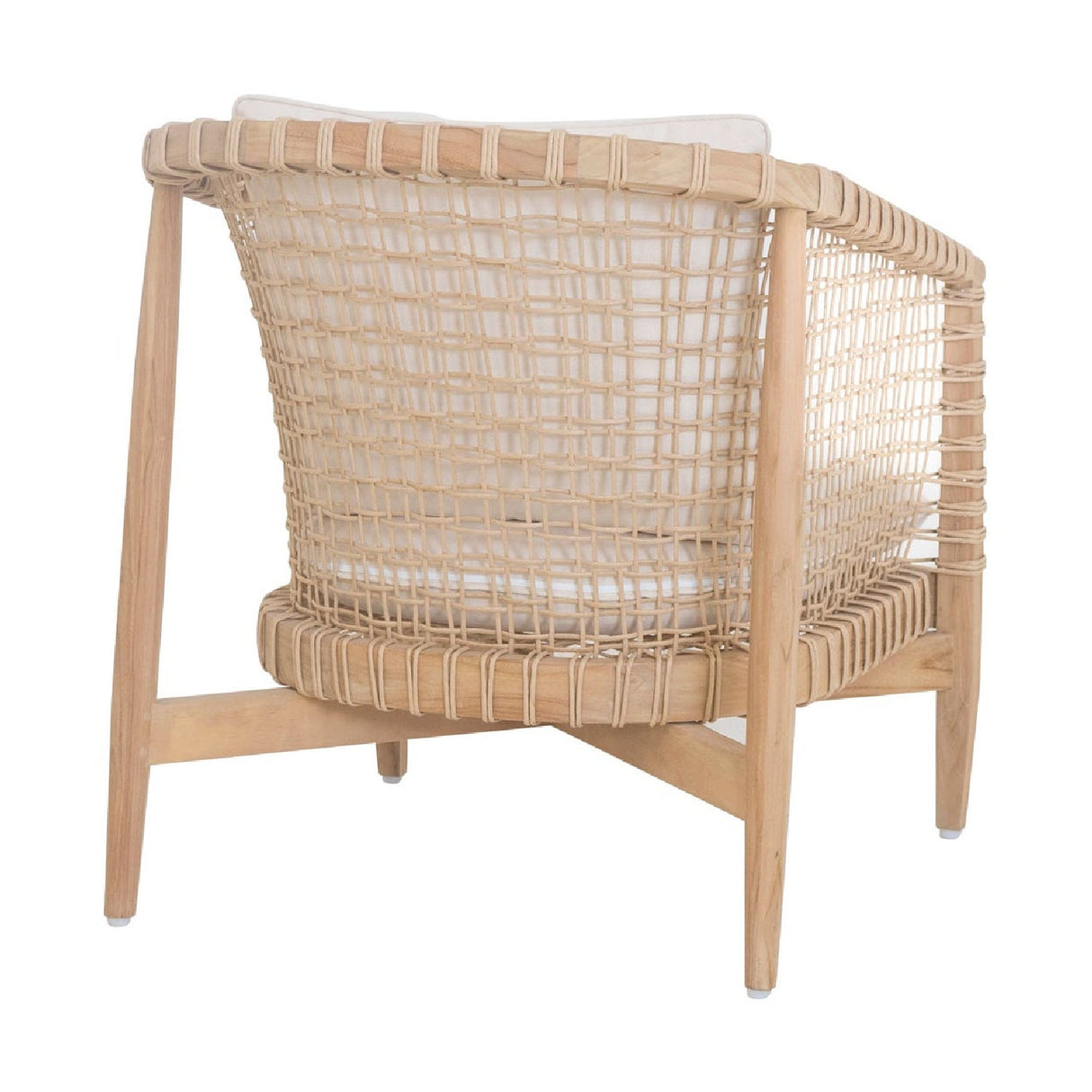 Modern European furniture - White Weave Outdoor Lounge Chair - www.oroa.com