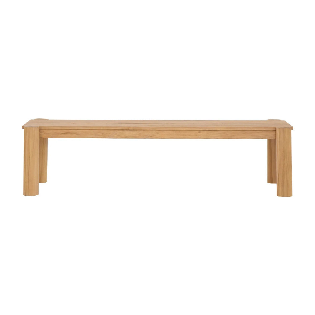 Modern European furniture - Natural Teak Outdoor Dining Bench - www.oroa.com