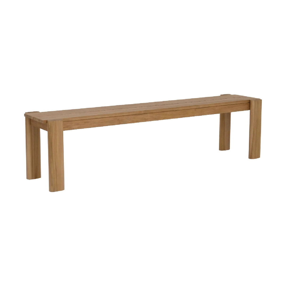 Modern European furniture - Natural Teak Outdoor Dining Bench - www.oroa.com