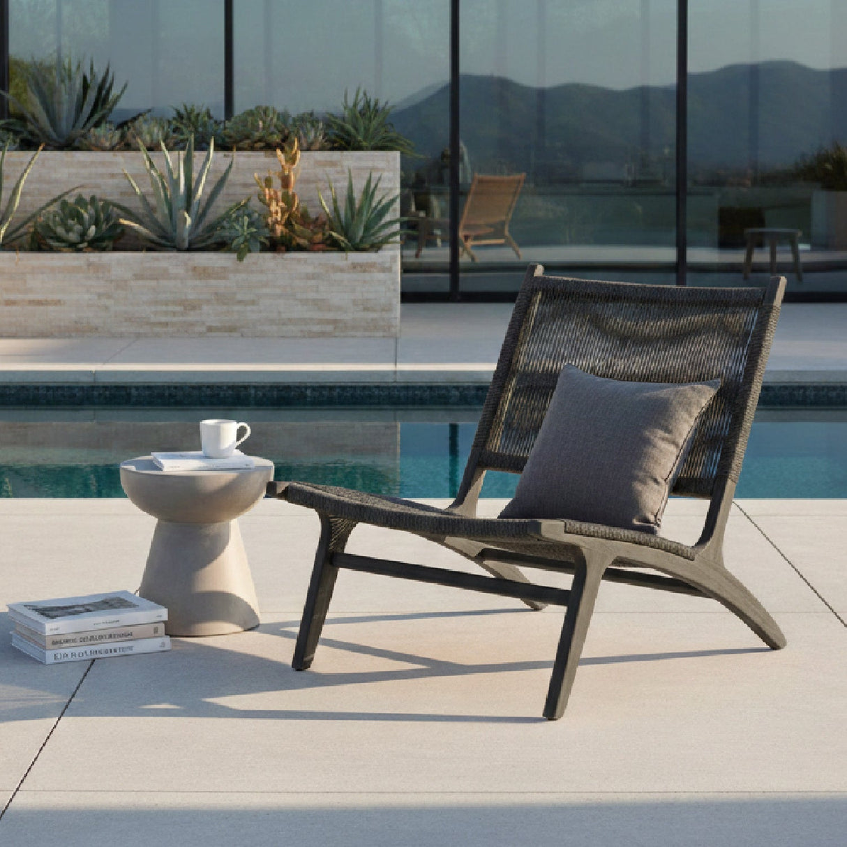 Modern European furniture - Wicker Outdoor Lounge Chair - www.oroa.com
