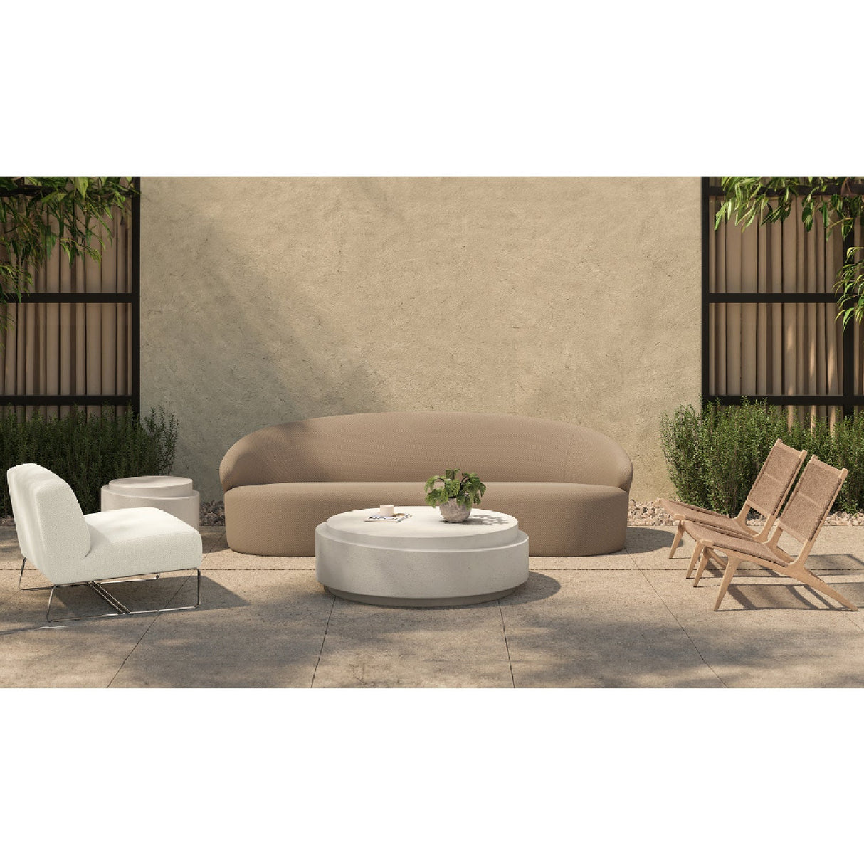 Modern European furniture - Wicker Outdoor Lounge Chair - www.oroa.com