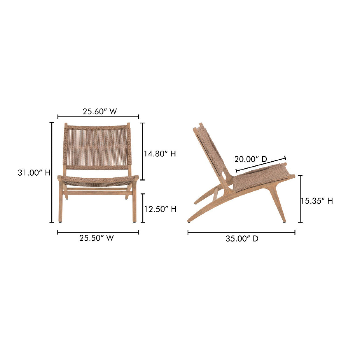 Modern European furniture - Wicker Outdoor Lounge Chair - www.oroa.com