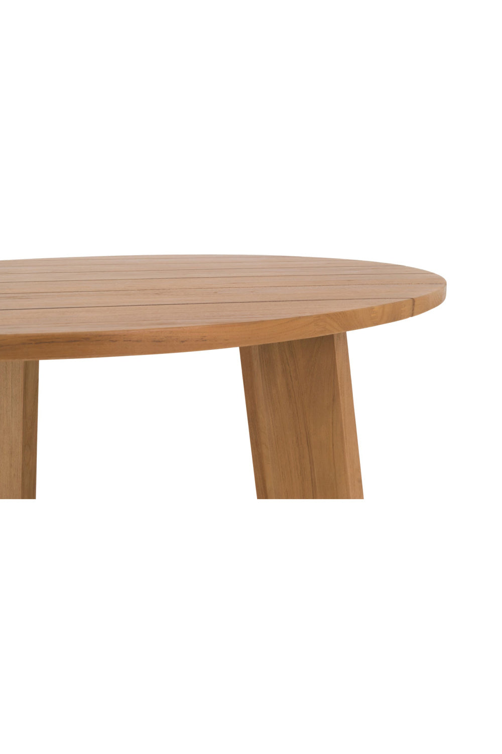 Slatted Teak Outdoor Dining Table | Novi Living Delta | Oroa.com