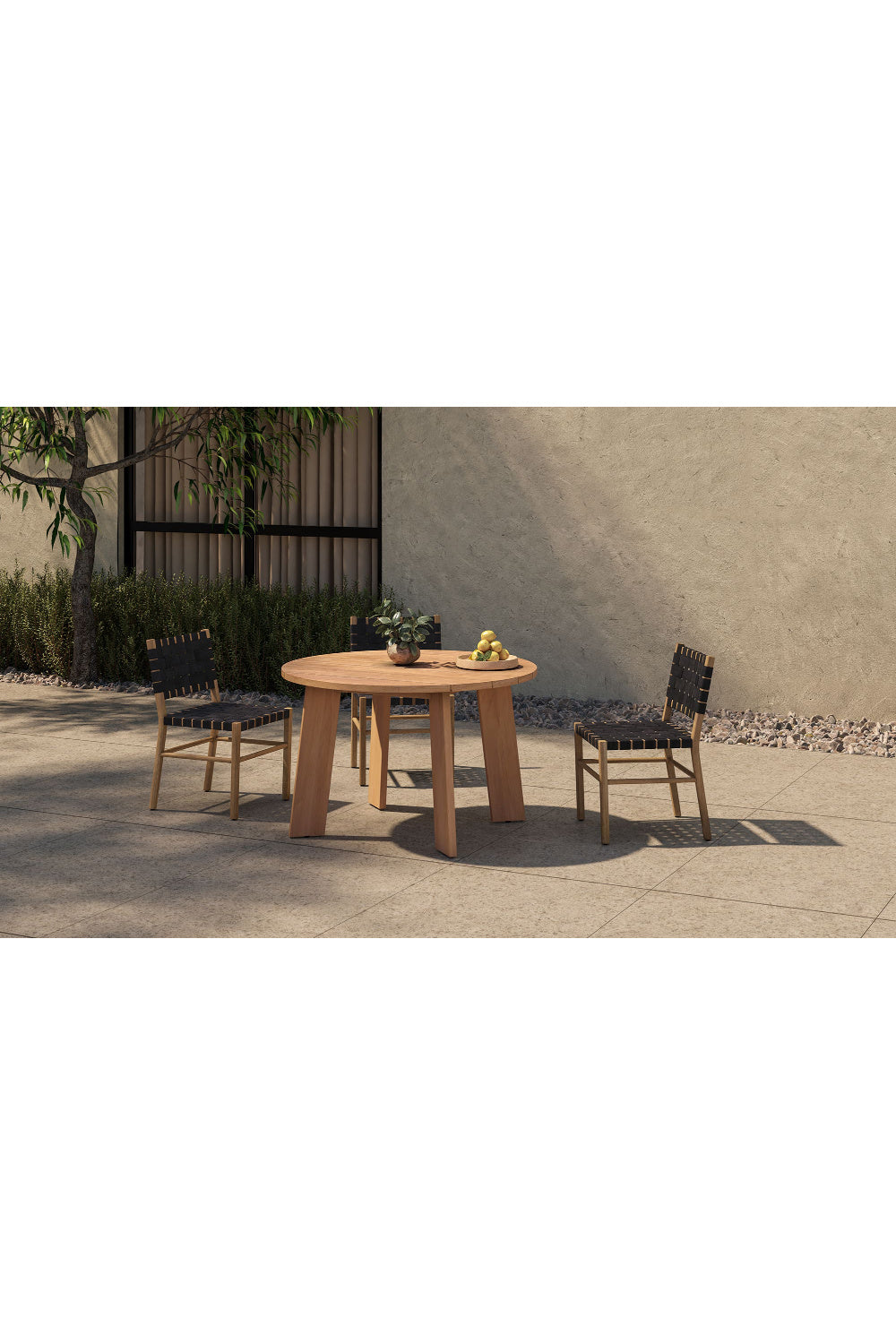 Slatted Teak Outdoor Dining Table | Novi Living Delta | Oroa.com
