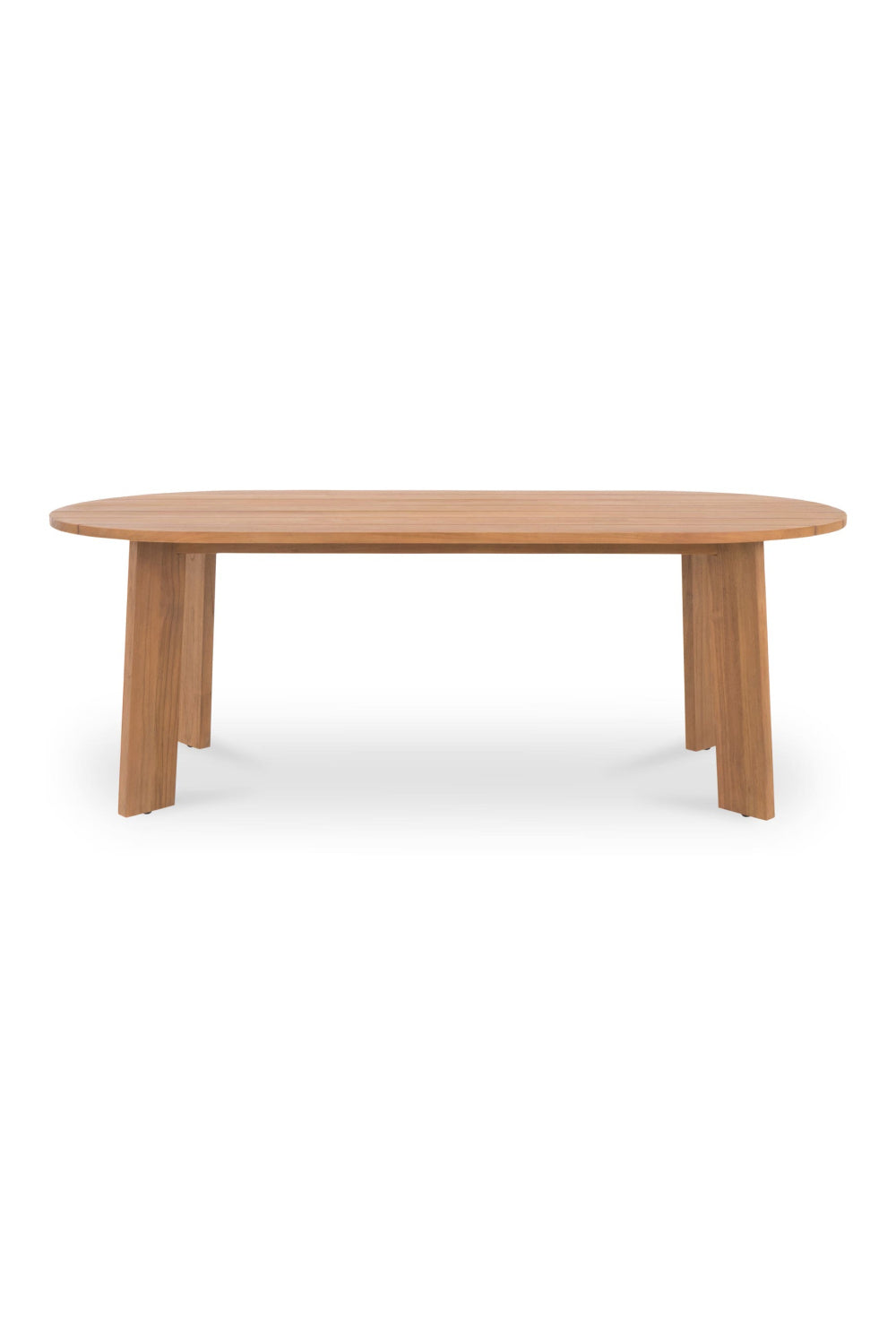Slatted Teak Outdoor Dining Table | Novi Living Delta | Oroa.com