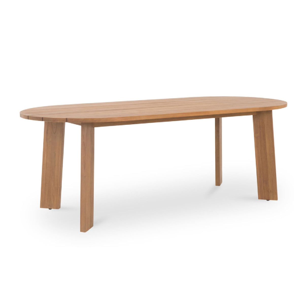 Modern European furniture - Slatted Teak Outdoor Dining Table - www.oroa.com
