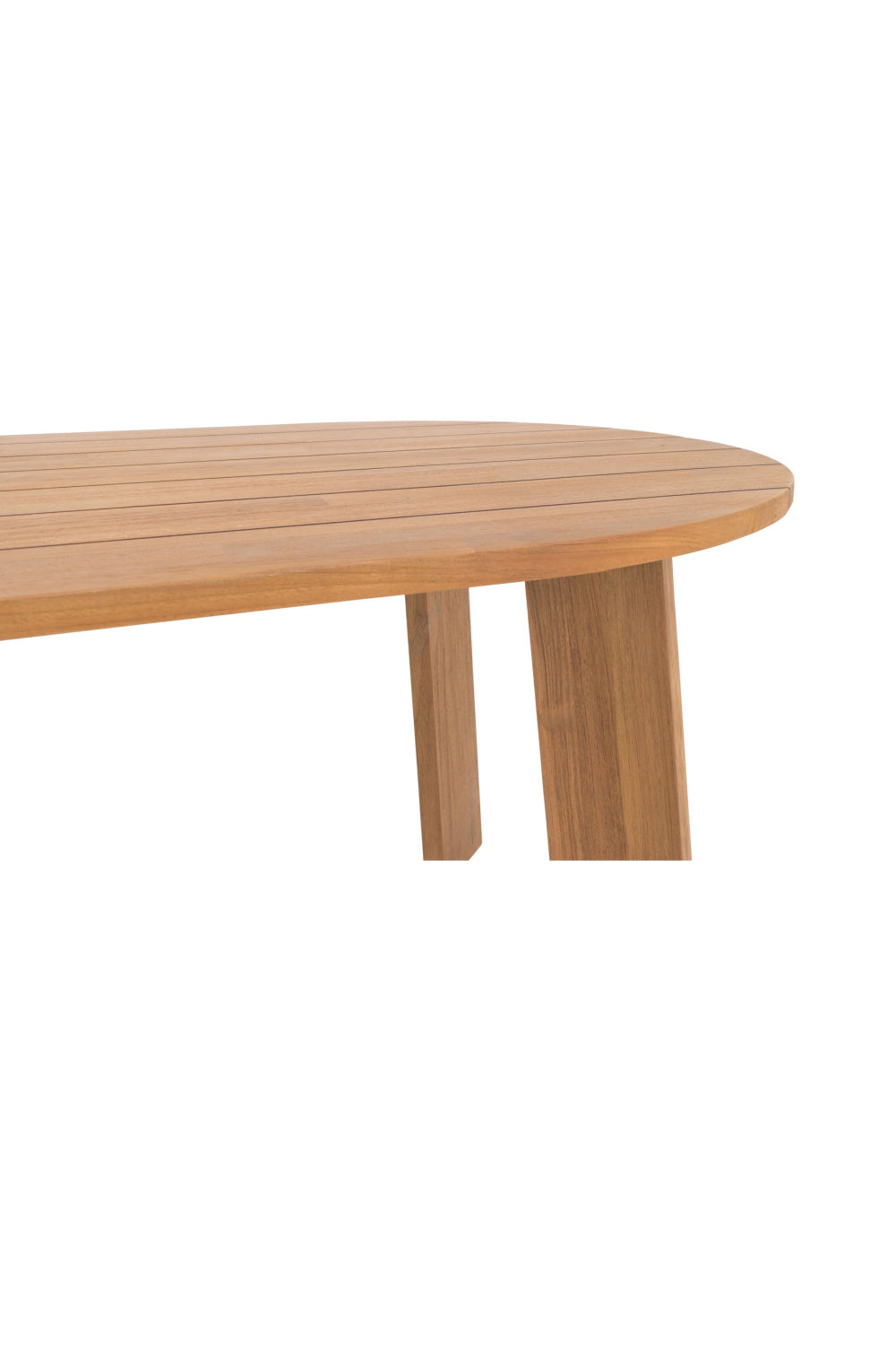 Slatted Teak Outdoor Dining Table | Novi Living Delta | Oroa.com