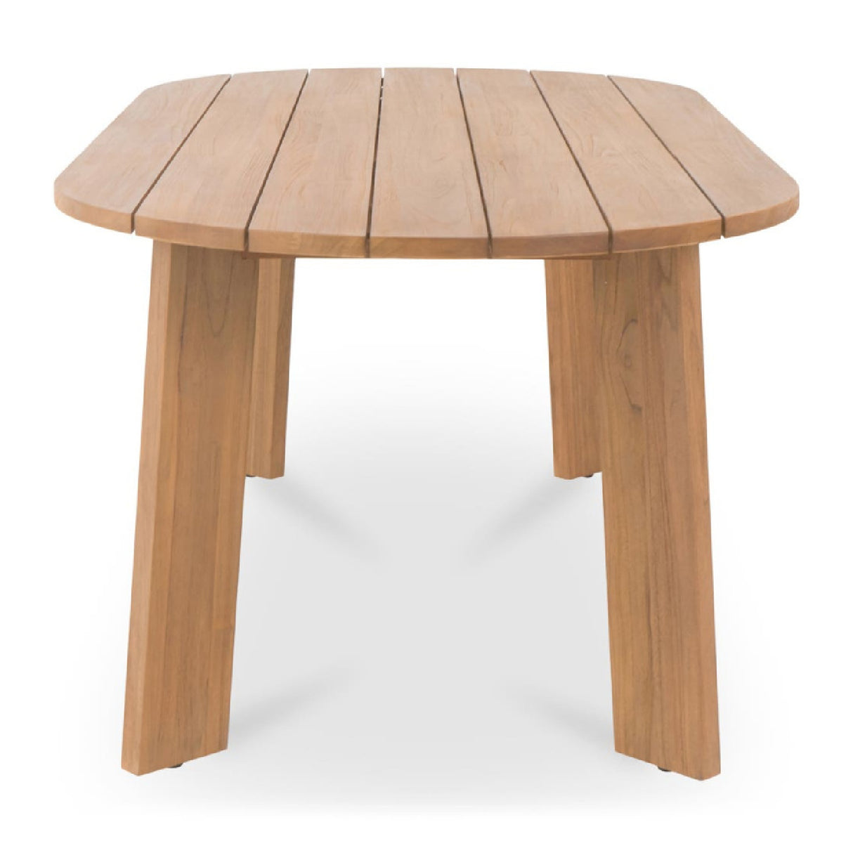 Modern European furniture - Slatted Teak Outdoor Dining Table - www.oroa.com | Oroa.com