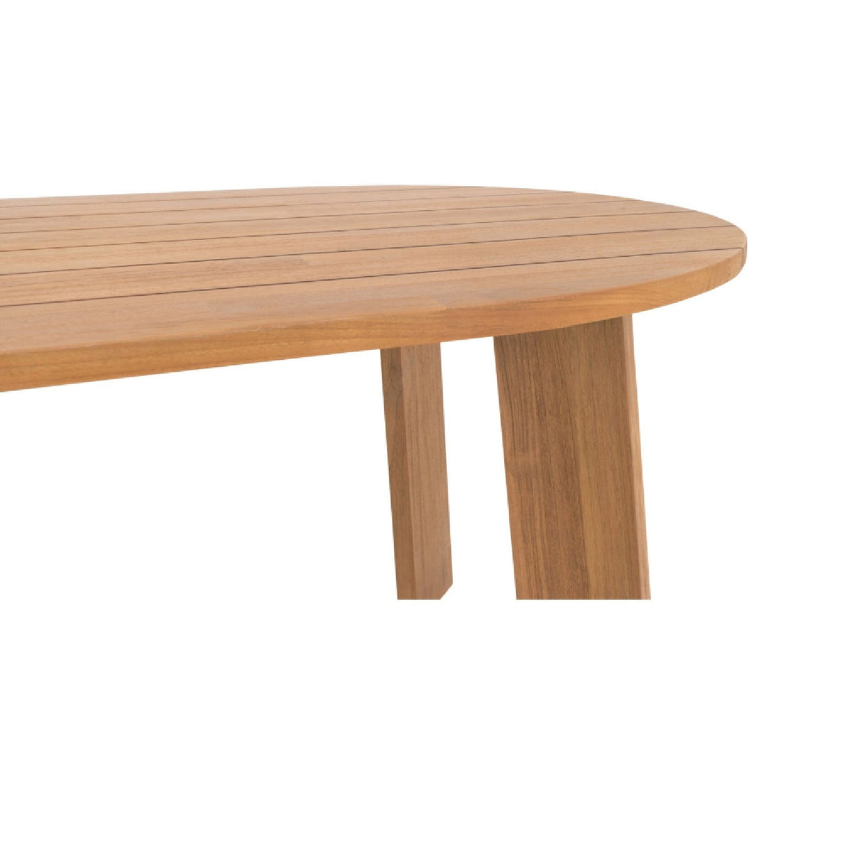 Modern European furniture - Slatted Teak Outdoor Dining Table - www.oroa.com