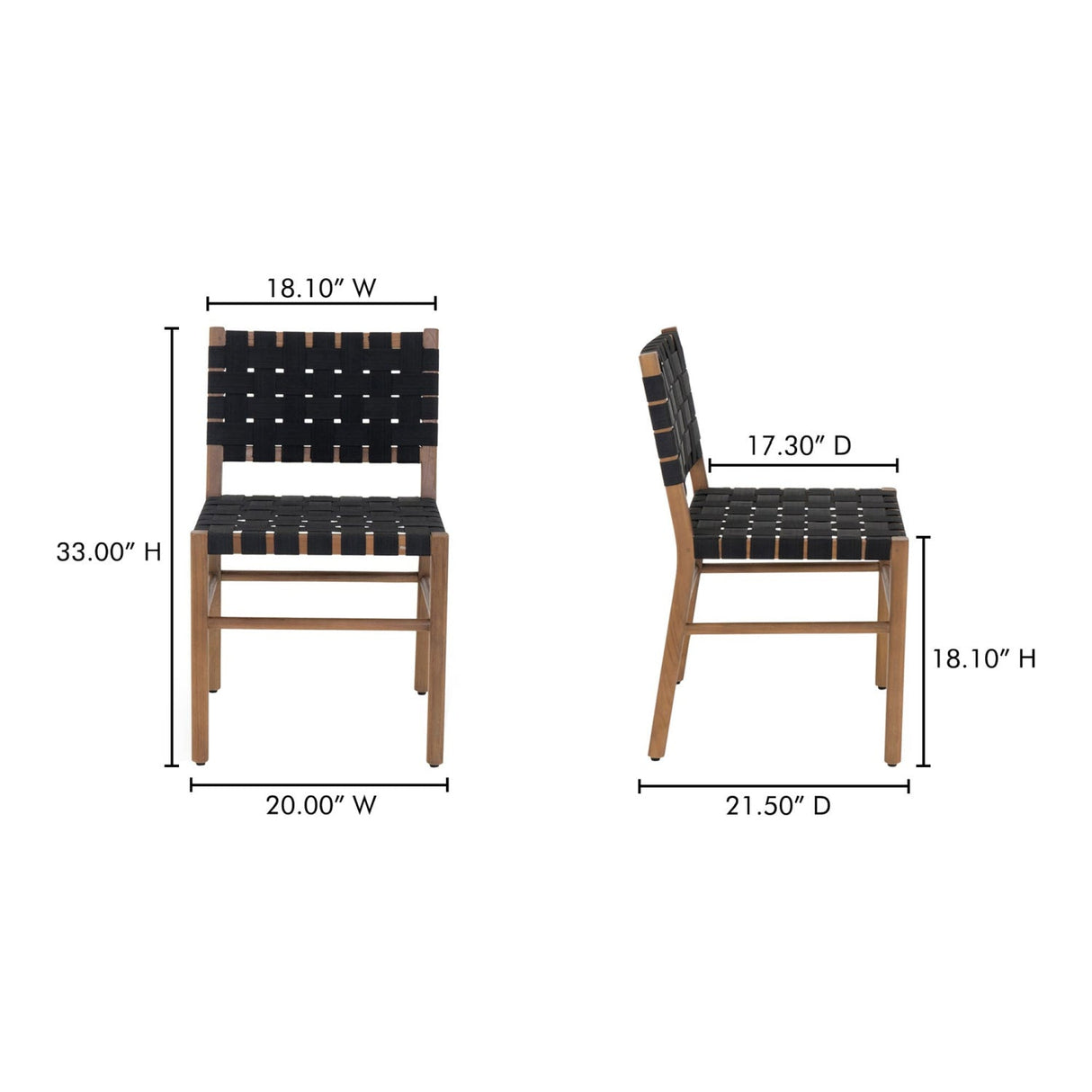 Modern European furniture - Black Woven Outdoor Dining Chair - www.oroa.com