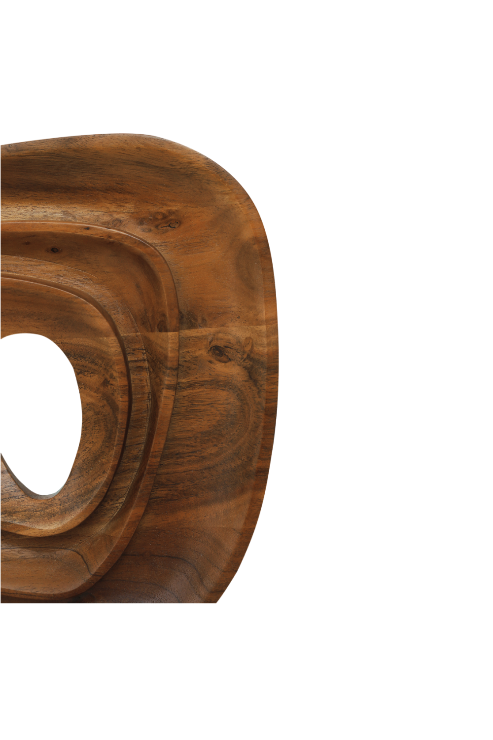Modern European furniture - Natural Acacia Freeform Sculpture - www.oroa.com