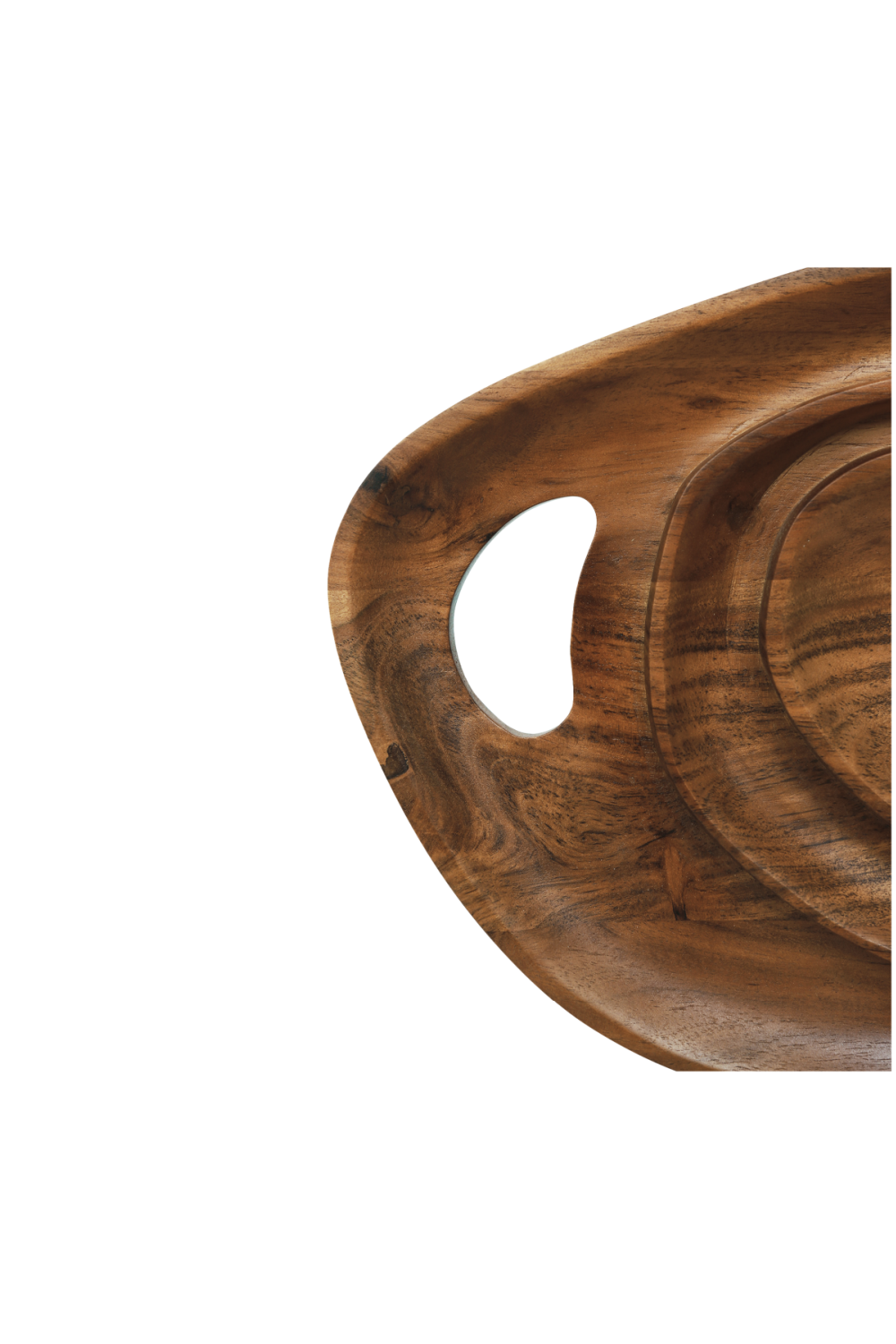 Modern European furniture - Natural Acacia Freeform Sculpture - www.oroa.com