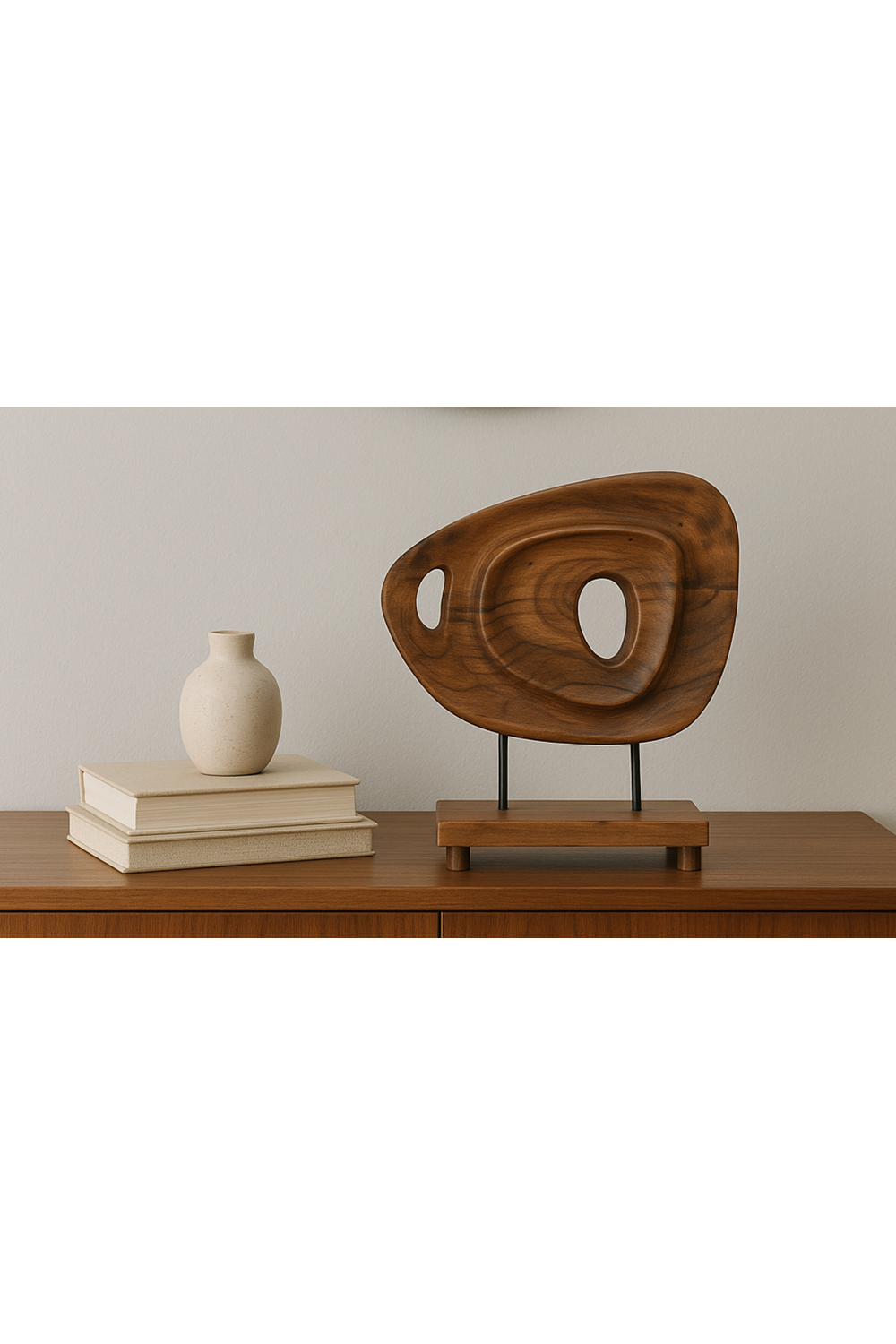 Modern European furniture - Natural Acacia Freeform Sculpture - www.oroa.com