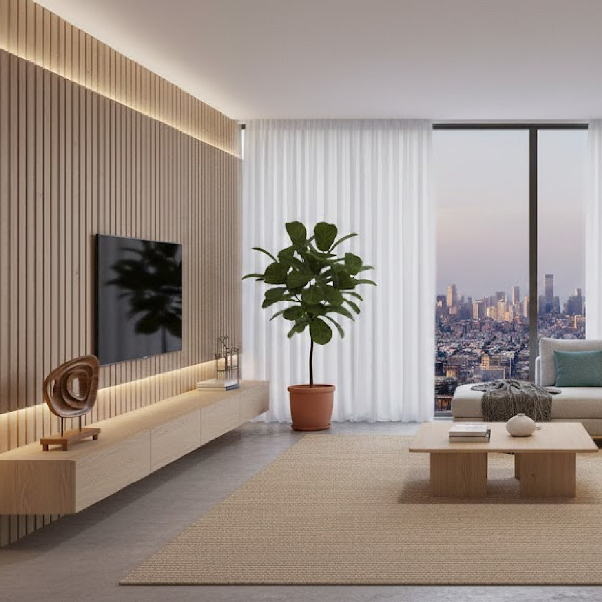 Natural Acacia Freeform Sculpture | Novi Living Saddler | Oroa.com