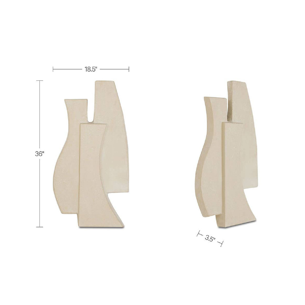 Modern European furniture - Beige Layered Wall Sculpture - www.oroa.com