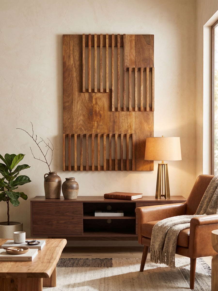 Carved Mango Wood Wall Art | Novi Living Innis