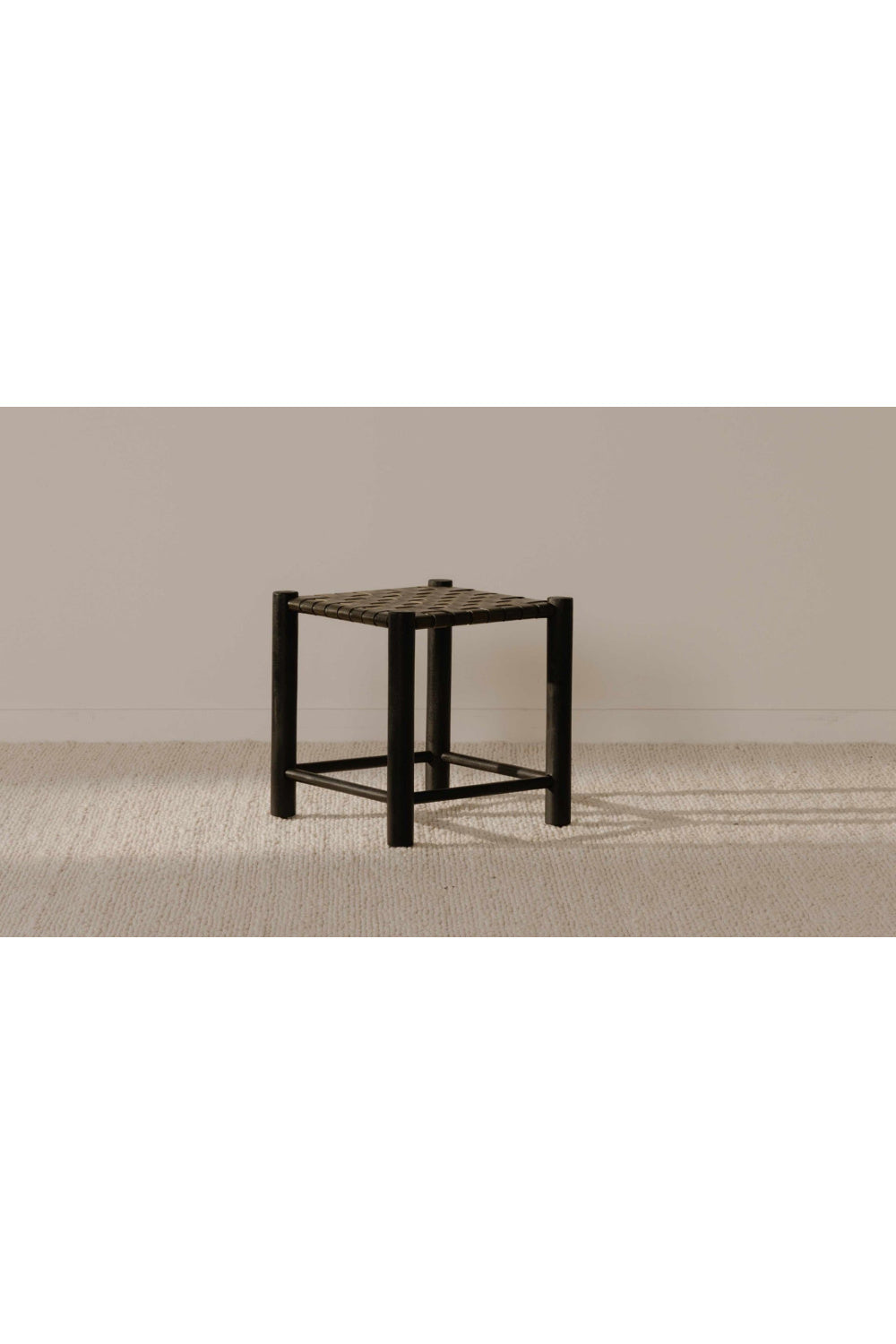 Modern European furniture - Green Woven Leather Stool - www.oroa.com