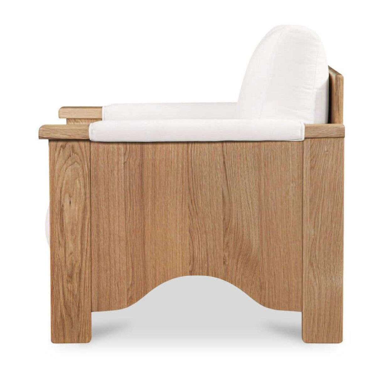Oak Framed Upholstered Accent Chair | Novi Living Bauer
