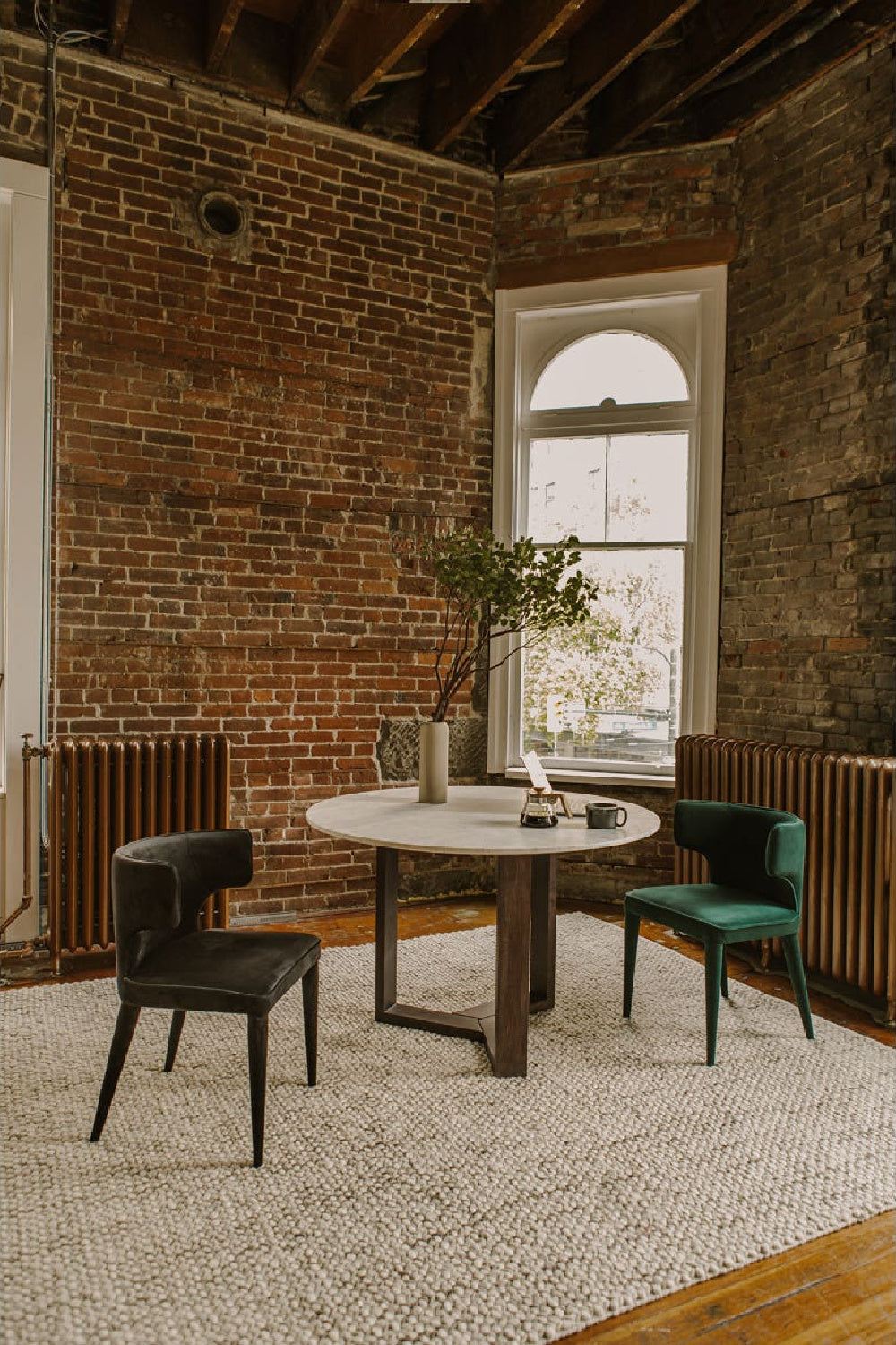 Modern European furniture - Black Upholstered Dining Chair - www.oroa.com