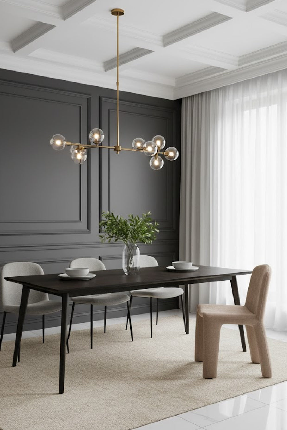 Modern Ergonomic Dining Chair | Novi Living Ella | Oroa.com