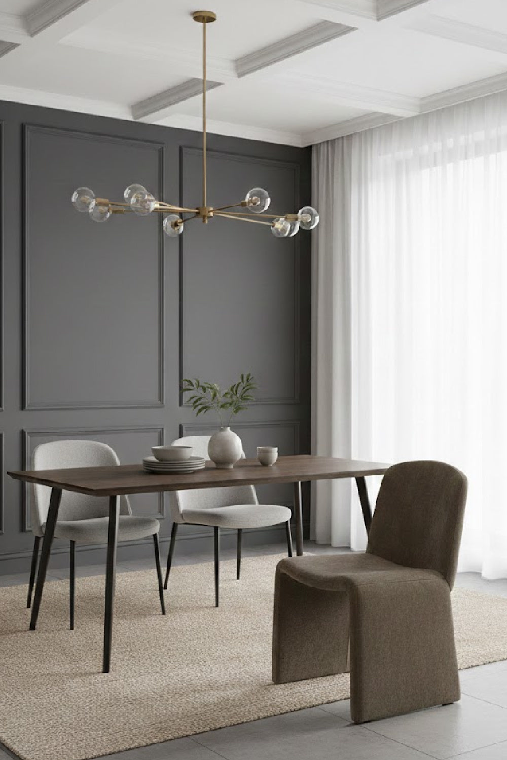 Modern Ergonomic Dining Chair | Novi Living Ella | Oroa.com