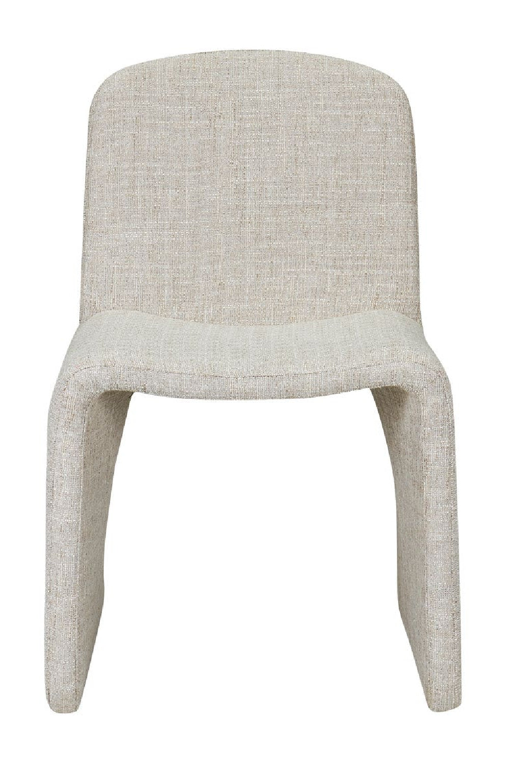 Modern European furniture - Beige Monolithic Dining Chair - www.oroa.com