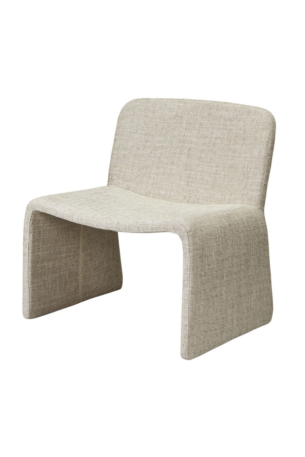 Modern European furniture - Beige Monolithic Accent Chair - www.oroa.com