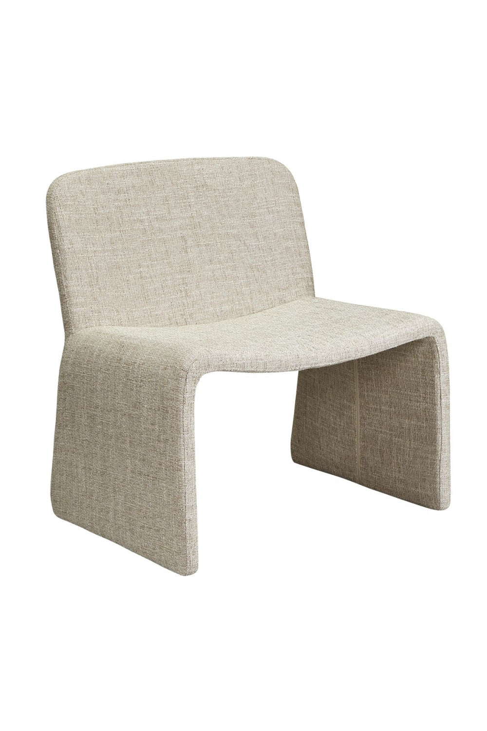 Modern European furniture - Beige Monolithic Accent Chair - www.oroa.com