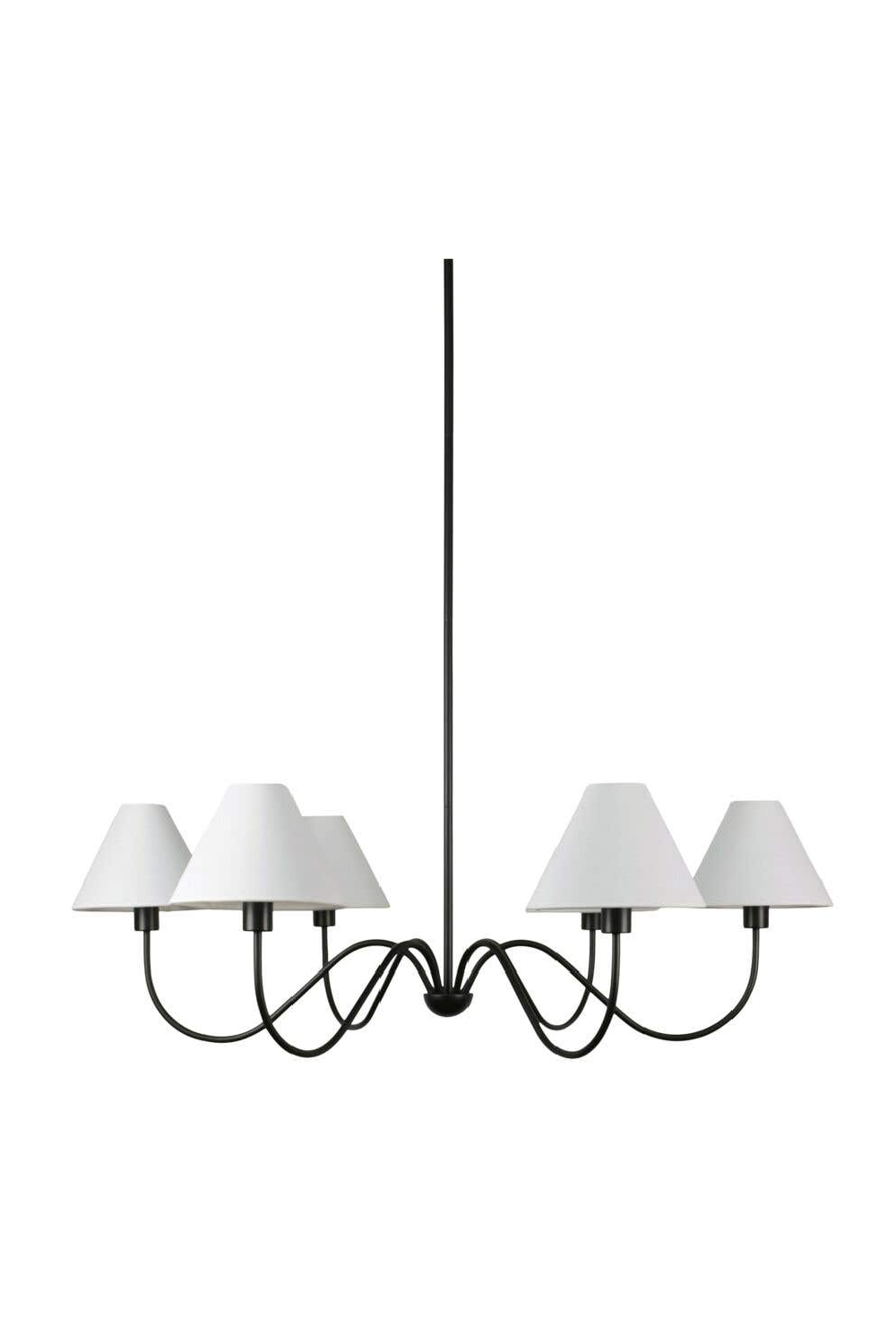 Modern European furniture - Blackened Bronze 6-Light Chandelier - www.oroa.com