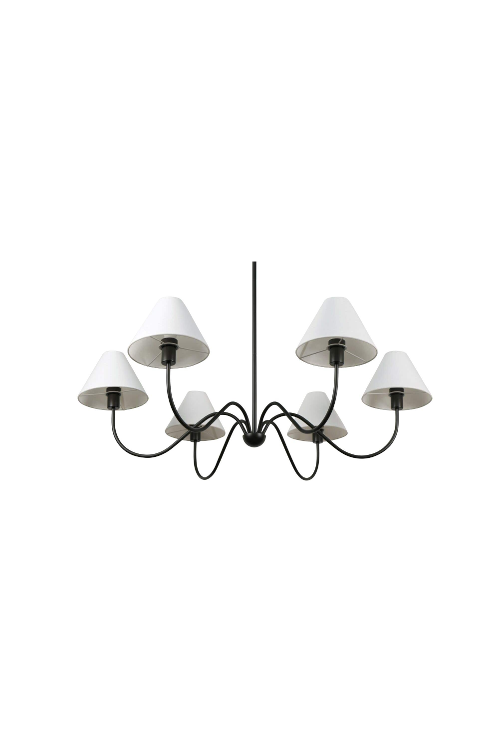 Modern European furniture - Blackened Bronze 6-Light Chandelier - www.oroa.com