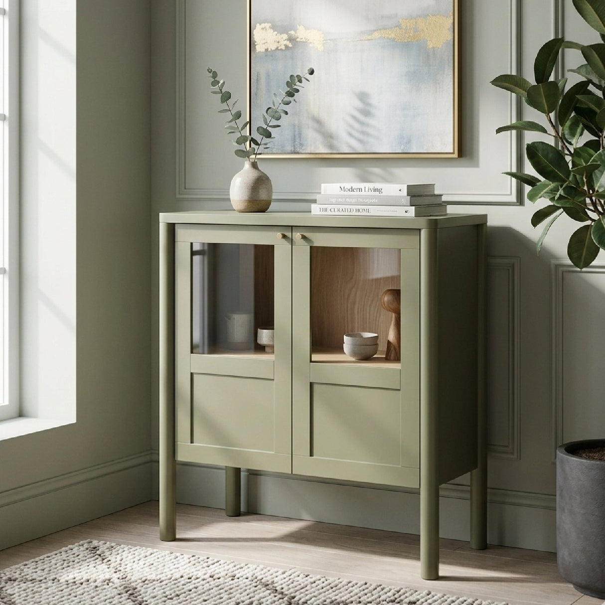 Modern European furniture - Solid Pine Cabinet - www.oroa.com