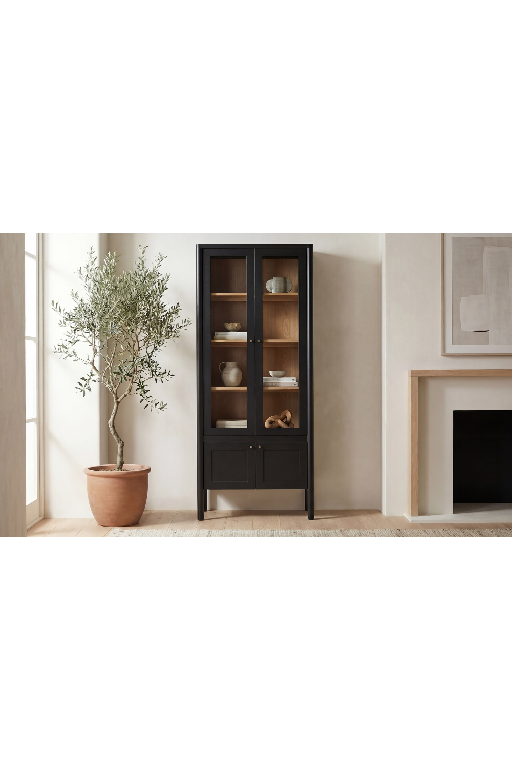 Modern European furniture - Solid Pine Cabinet - www.oroa.com