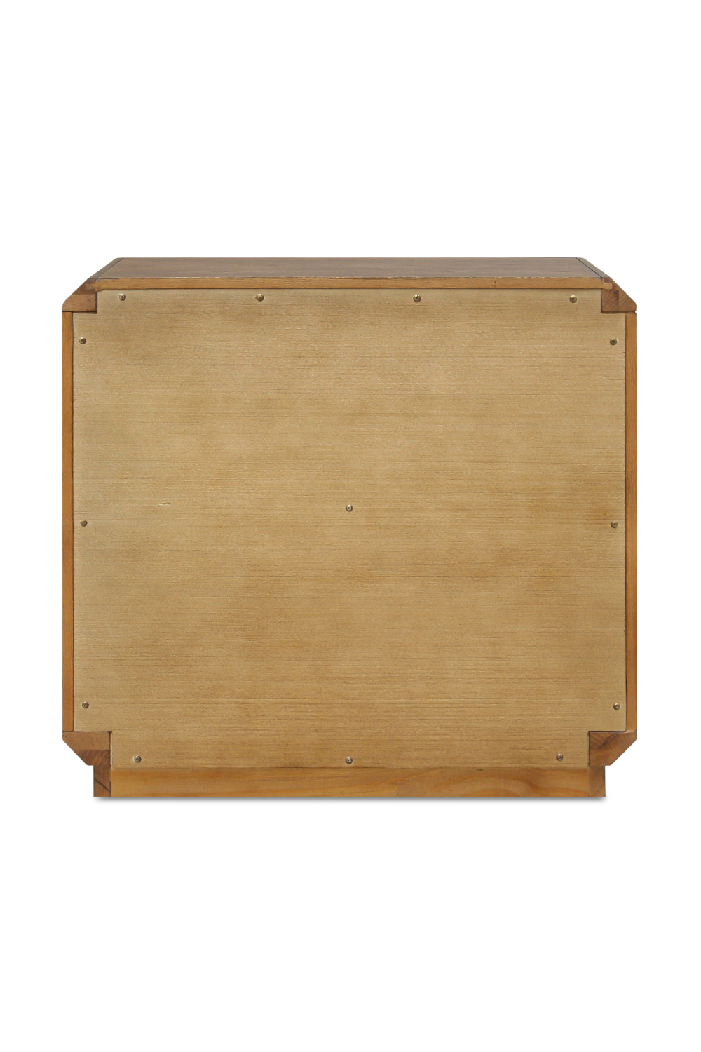 Brown Oak 3-Drawer Nightstand | Novi Living Caleb | Oroa.com