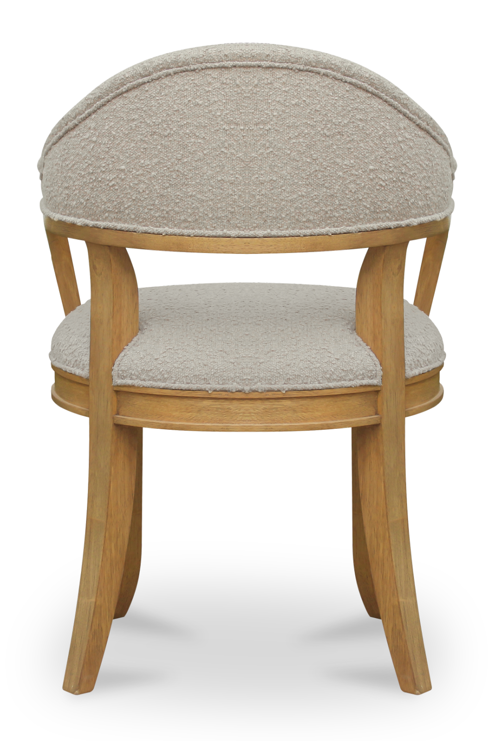 Wire-brushed Rubberwood Dining Chair | Novi Living Carlos | Oroa.com