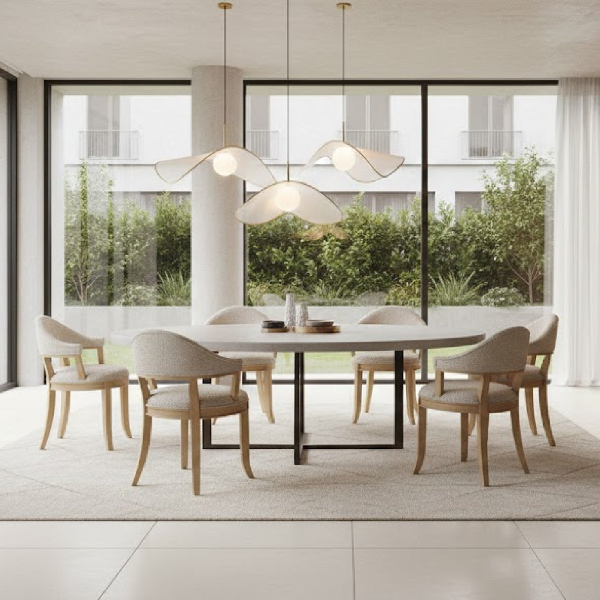 Wire-brushed Rubberwood Dining Chair | Novi Living Carlos | Oroa.com