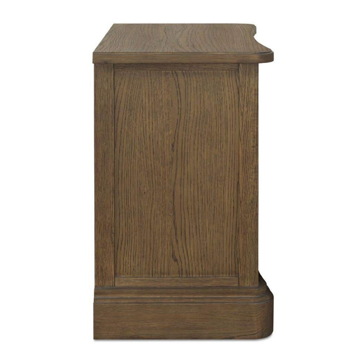 Modern European furniture - Solid Oak Curved 3-Drawer Nightstand - www.oroa.com