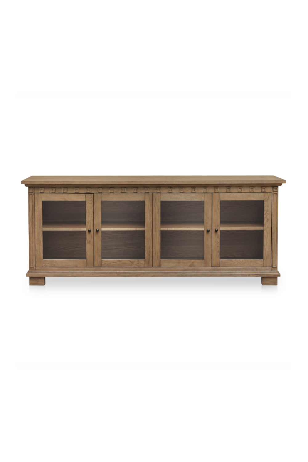 Modern European furniture - Brown Ash 4-Door Sideboard - www.oroa.com