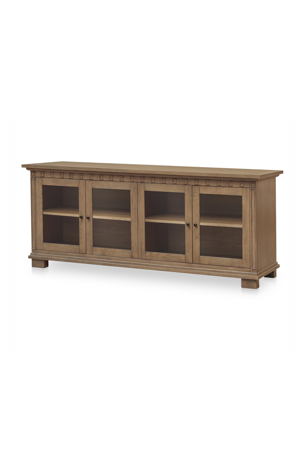 Modern European furniture - Brown Ash 4-Door Sideboard - www.oroa.com