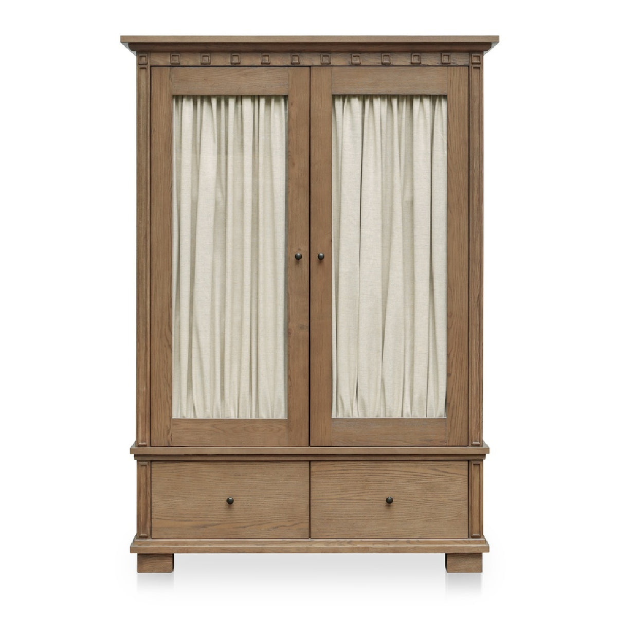 Modern European furniture - Brown Ash 2-Door Tall Cabinet - www.oroa.com