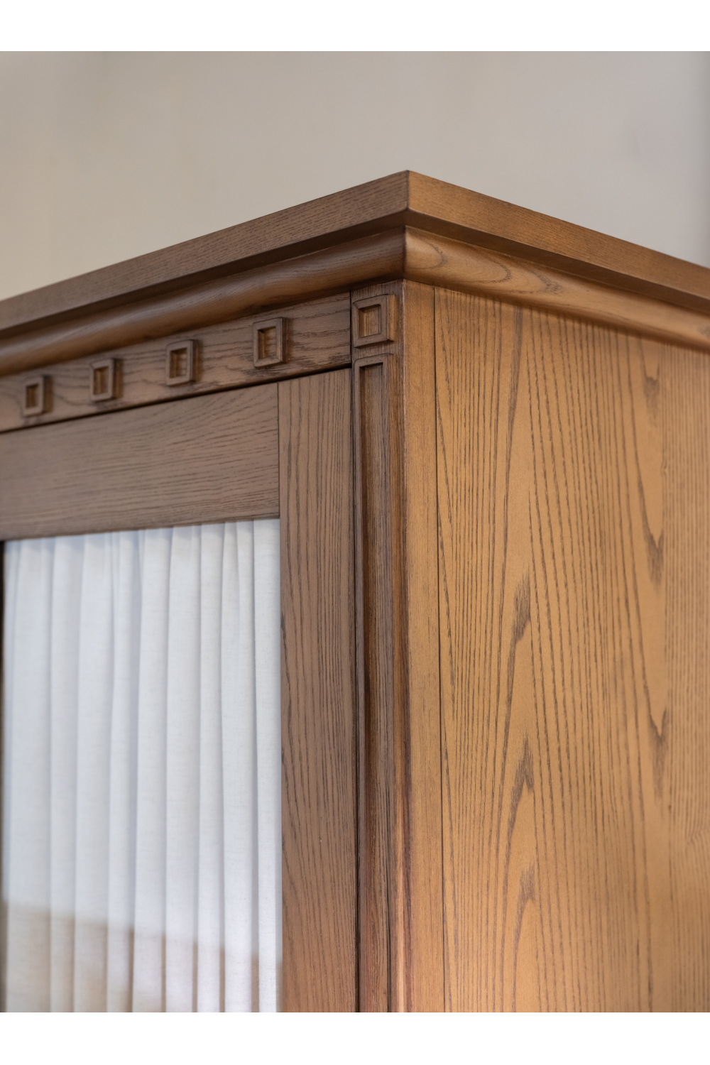 Modern European furniture - Brown Ash 2-Door Tall Cabinet - www.oroa.com