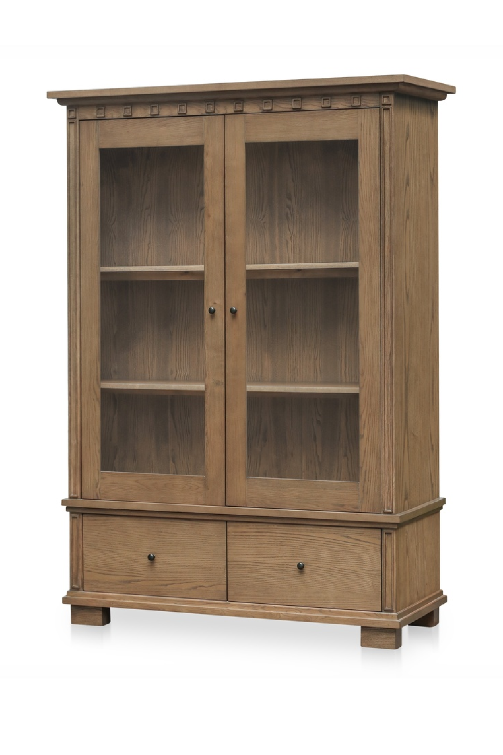 Modern European furniture - Brown Ash 2-Door Tall Cabinet - www.oroa.com