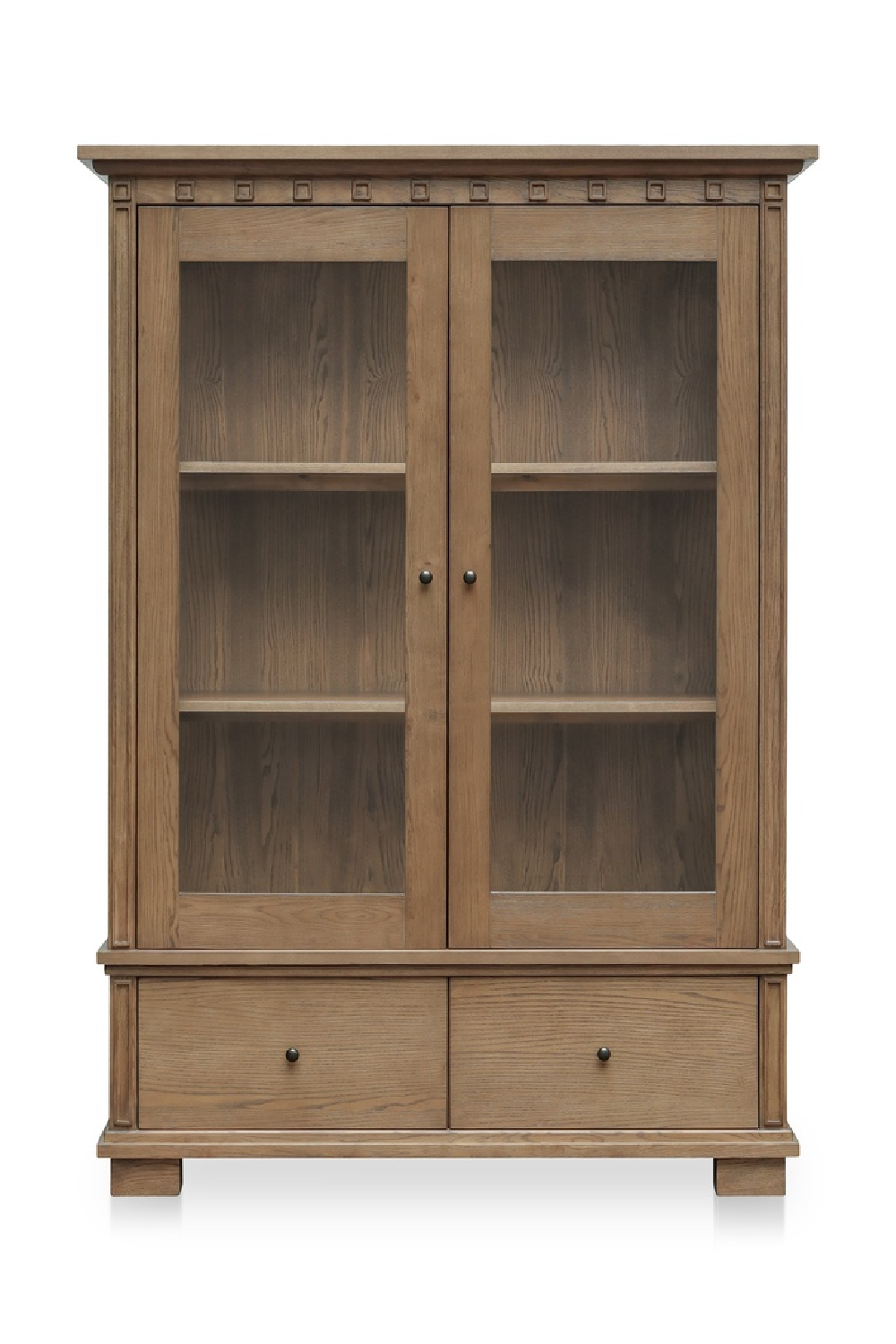 Modern European furniture - Brown Ash 2-Door Tall Cabinet - www.oroa.com
