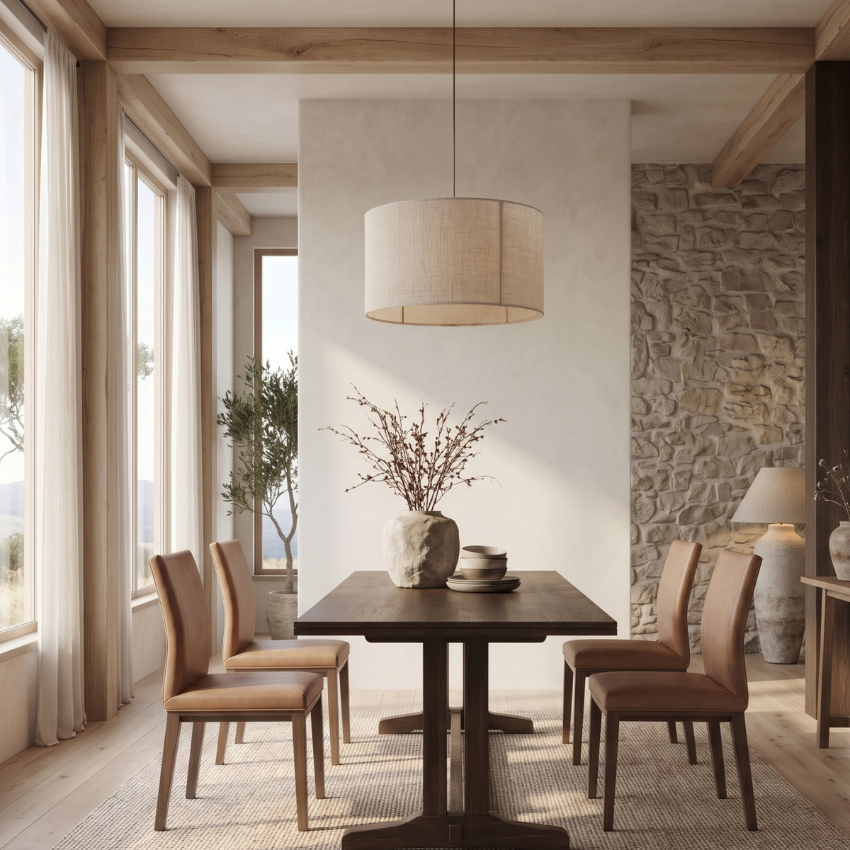 Padded Scandinavian Dining Chairs (2) | Novi Living Frankie