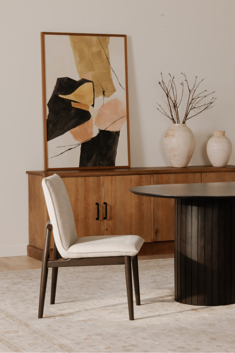 Modern European furniture - Padded Dining Chair Set (2) - www.oroa.com