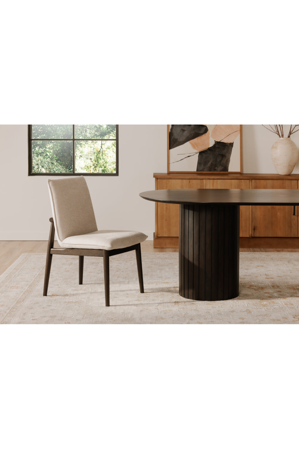 Modern European furniture - Padded Dining Chair Set (2) - www.oroa.com
